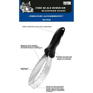 Escamador de Peixe Fish Scale Remover - Marine Sports